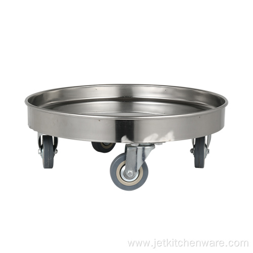 Stainless Steel Round Turnover Cart For Transport
